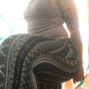 Flowie bell bottom boho stretchy pants